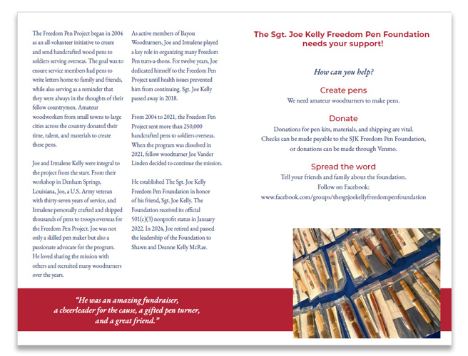 Freedom Pens brochure